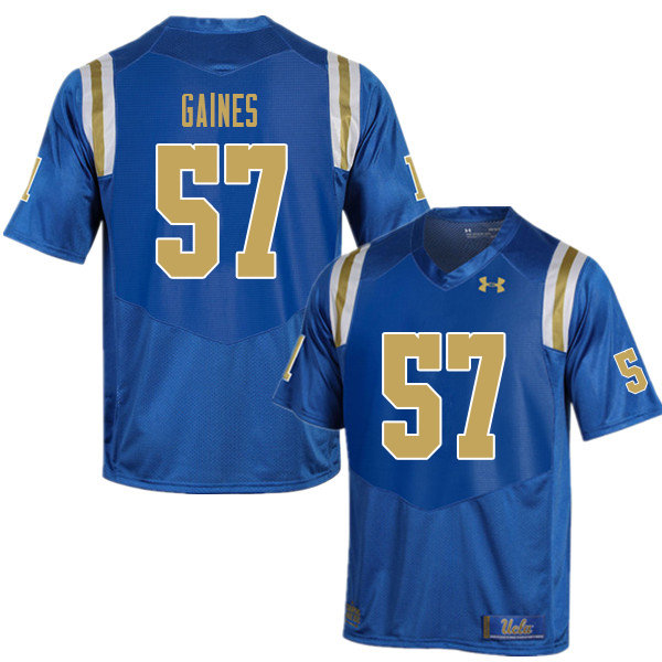 Men #57 Jon Gaines UCLA Bruins College Football Jerseys Sale-Blue
